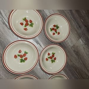 Strawberry Vintage Bowls